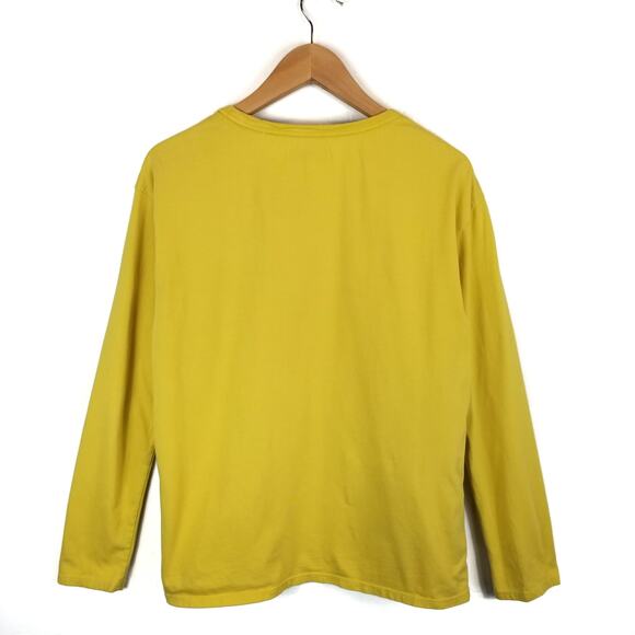 Guess Long Sleeve T-Shirt Unisex Yellow Size XS - Picture 3 of 5